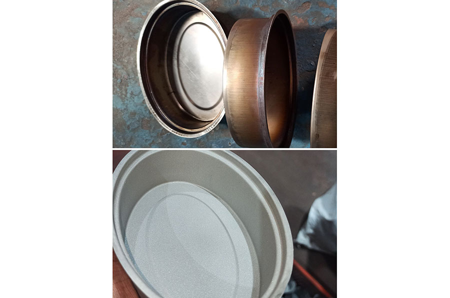 Precision components glass bead matte finish