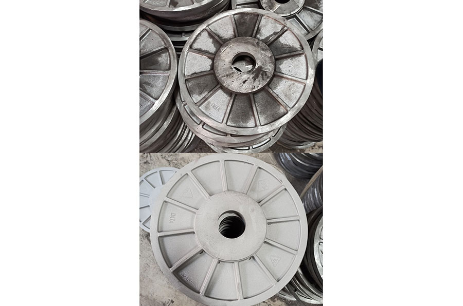 Precision components glass bead matte finish