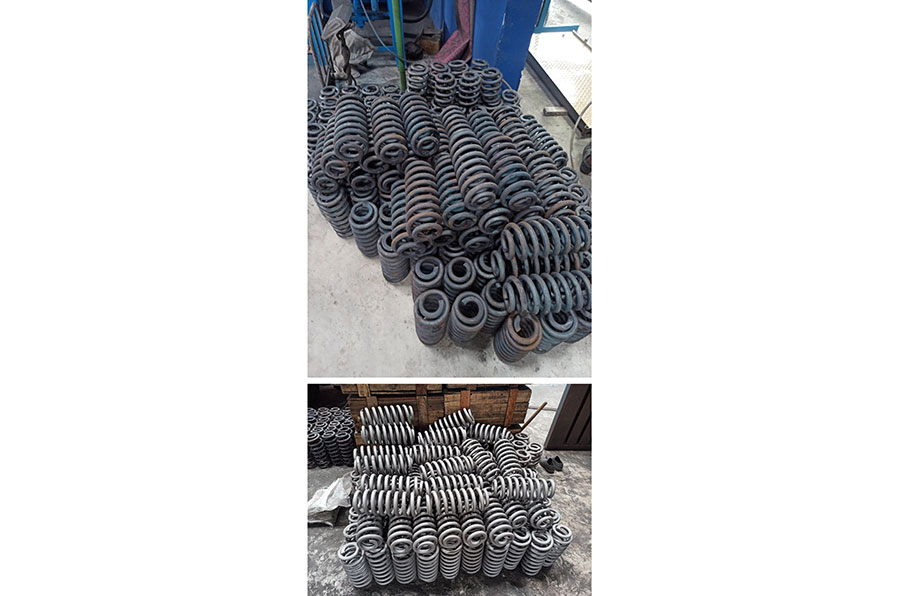 Precision components glass bead matte finish