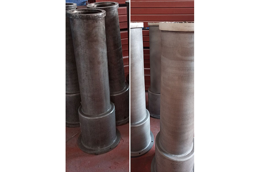 Precision components glass bead matte finish